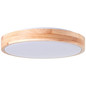 Preview: Brilliant Slimline LED Wand- und Deckenleuchte 34cm 14W Holz Hell Weiß Memory Funktion, FSC® G99414/75