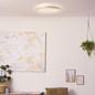 Preview: Brilliant Brodsky LED Deckenleuchte 38cm 24W Warmweiß Holz Hell Weiß FSC® G99790/75