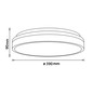 Preview: Brilliant Brodsky LED Deckenleuchte 38cm 24W Warmweiß Holz Hell Weiß FSC® G99790/75
