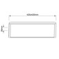 Preview: Brilliant Milton LED Deckenaufbau-Paneel 42x42cm 24W Neutralweiß Schwarz Weiß G99877A76