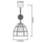 Preview: Brilliant Matrix Pendelleuchte 34cm E27 HK17186S76