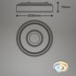 Preview: Briloner MARO LED Deckenleuchte dimmbar 12W Chrom IP44 Neutralweiss
