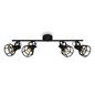 Preview: Briloner KORBO BLACK E14 Spotleuchte 4-fach Schwarz