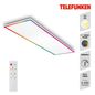 Preview: Telefunken MAGIC FRAMELIGHT LED Panel Magic RGB Framelight 102x27cm dimmbar 22W Weiß steuerbare Lichtfarbe +Fernbedienung