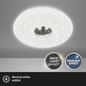 Preview: Briloner NALU LED Deckenleuchte Sternendekor 18W Matt-Nickel Neutralweiss