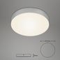 Preview: Briloner FLAME runde LED Deckenleuchte 21cm 16W Silberfarbig Warmweiss