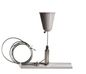 Preview: Deko-Light Schienensystem 3-Phasen 230V, D Line Seilabhängungshalter mit Deckenrosette 1,5m grau 710049