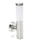 Preview: Deko-Light Wandaufbauleuchte Nova II, E27, max. 40W, Edelstahl, silber, IP44 730034