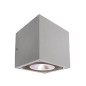 Preview: Deko-Light Wandaufbauleuchte Cubodo II Double SG, Warmweiß, silber, IP54 731019