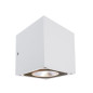 Preview: Deko-Light Wandaufbauleuchte Cubodo II Single W, Warmweiß, weiß, IP54 731026
