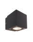 Preview: Deko-Light Wandaufbauleuchte Cubodo II Single DG Mini, Warmweiß, dunkelgrau, IP54 731029