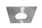 Preview: Deko-Light Abdeckung Silbersatiniert eckig für COB 68 IP65 + Mizar II, Alu, Silber, satiniert, 83mm 930079