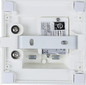 Preview: e2 LED Anbauleuchte, Deckenleuchte i-ART 100 4W CCT warm-/neutral-/tageslichtweiss 3000K/4000K/6000K IP65 Weiß 10x10cm
