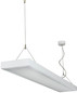 Preview: e2 LED Anbauleuchte, Deckenleuchte Prisma M 38W CCT warm-/neutral-/tageslichtweiss 3000K/4000K/6000K Weiß Stahl 118,5cm