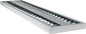 Preview: e2 LED Anbauleuchte, Deckenleuchte Nostal M 42W CCT warm-/neutral-/tageslichtweiss 3000K/4000K/6000K Weiß Stahl 124,5cm
