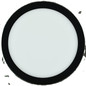 Preview: e2 LED Anbaupanel, Deckenleuchte Space R220 18W CCT warm-/neutral-/tageslichtweiss 3000K/4000K/6500K Schwarz Ø22,5cm