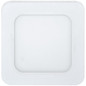 Preview: e2 LED Einbaupanel, Deckeneinbauleuchte Style Q 145 9W CCT warm-/neutral-/tageslichtweiss 3000K/4000K/6000K Weiß 14,5x14,5cm