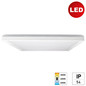 Preview: e2 LED Anbaupanel, Deckenleuchte Twice up&down Q420 24W CCT warm-/neutral-/tageslichtweiss 3000K/4000K/6000K IP54 Weiß 42x42cm