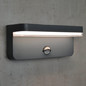Preview: e2 LED Außenwandleuchte Ridos 7W warmweiss 3000K Bewegungsmelder IP44 Anthrazit Aluminium 22x9cm