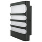 Preview: e2 LED Außenwandleuchte Vega 7,5W neutralweiss 4000K IP65 Anthrazit Aluminium 20x16cm