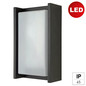 Preview: e2 LED Außenwandleuchte Cetus 12W neutralweiss 4000K IP65 Anthrazit Aluminium 24x14,5cm