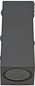 Preview: e2 Außenwandleuchte Aster up&down 2-flammig GU10 IP65 Anthrazit Aluminium 16x8cm