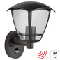 Preview: e2 Außenwandleuchte Navi E27 Bewegungsmelder IP44 Anthrazit Aluminium 26x20,5cm
