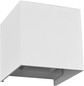 Preview: e2 LED Außenwandleuchte Qube up&down 7W CCT warm-/neutral-/tageslichtweiss 3000K/4000K/6000K IP65 Weiß Aluminium 10x10cm