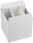 Preview: e2 LED Außenwandleuchte Qube up&down 7W CCT warm-/neutral-/tageslichtweiss 3000K/4000K/6000K IP65 Weiß Aluminium 10x10cm