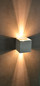 Preview: e2 LED Außenwandleuchte Qube up&down 7W CCT warm-/neutral-/tageslichtweiss 3000K/4000K/6000K IP65 Weiß Aluminium 10x10cm