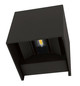 Preview: e2 LED Außenwandleuchte Qube up&down 7W CCT warm-/neutral-/tageslichtweiss 3000K/4000K/6000K IP65 Anthrazit Aluminium 10x10cm
