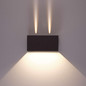 Preview: e2 LED Außenwandleuchte Quad up&down 12W CCT warm-/neutral-/tageslichtweiss 3000K/4000K/6000K IP65 Anthrazit Aluminium 20x10cm