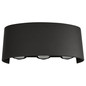 Preview: e2 LED Außenwandleuchte Petra up&down 7W CCT warm-/neutralweiss 3000K/4000K/5000K IP54 Anthrazit Aluminium 17x8cm
