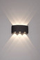 Preview: e2 LED Außenwandleuchte Petra up&down 7W CCT warm-/neutralweiss 3000K/4000K/5000K IP54 Anthrazit Aluminium 17x8cm