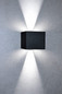 Preview: e2 LED Außenwandleuchte Kappa up&down 7W neutralweiss 4000K IP65 Anthrazit Aluminium 10x10cm