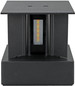 Preview: e2 LED Außenwandleuchte Ebla up&down 7W CCT warm-/neutral-/tageslichtweiss 3000K/4000K/6000K IP65 Anthrazit Aluminium 13,5x12cm