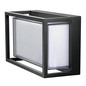 Preview: e2 LED Außenwandleuchte Merga 12W CCT warm-/neutral-/tageslichtweiss 3000K/4000K/6000K IP54 Anthrazit Aluminium 24x14,5cm