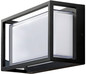 Preview: e2 LED Außenwandleuchte Merga 12W CCT warm-/neutral-/tageslichtweiss 3000K/4000K/6000K IP54 Anthrazit Aluminium 24x14,5cm
