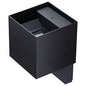 Preview: e2 LED Außenwandleuchte Qube up&down 7W CCT warm-/neutral-/tageslichtweiss 3000K/4000K/6000K Bewegungsmelder IP65 Anthrazit Aluminium 15x10cm