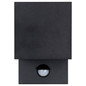 Preview: e2 LED Außenwandleuchte Qube up&down 7W CCT warm-/neutral-/tageslichtweiss 3000K/4000K/6000K Bewegungsmelder IP65 Anthrazit Aluminium 15x10cm