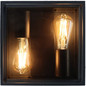 Preview: e2 LED Außenwandleuchte Libra 2x 6,5W warmweiss 2700K IP65 Anthrazit Aluminium 25x25cm