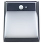 Preview: e2 LED Solar-Außenwandleuchte Sabik 2W neutralweiss 4000K Bewegungsmelder IP54 Anthrazit Edelstahl 18x15cm