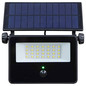Preview: e2 LED Solar-Wandstrahler, Fluter Segin 10W tageslichtweiss 6500K Bewegungsmelder IP54 Schwarz Aluminium 20x14,5cm