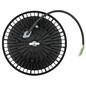 Preview: e2 LED Hallenleuchte, Hallenstrahler Slim 100W tageslichtweiss 6500K IP65 Schwarz Aluminium Ø23cm