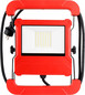 Preview: e2 LED Baustellenstrahler, Fluter mit 2 Steckdosen 50W tageslichtweiss 6000K IP65 Rot Aluminium 33x26cm