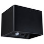 Preview: e2 LED Akku-Leuchte BL3 1,8W CCT warm-/neutral-/tageslichtweiss 3000K/4000K/6500K Bewegungsmelder Fernbedienung Akku Schwarz 10x8cm