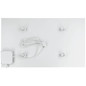 Preview: e2 Infrarotheizungen, Infrarot-Heizpaneel Smart & Easy Crystal M 500W Fernbedienung App-Steuerung WiFi IP44 Weiß 85x50cm