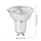 Preview: Eglo LED Strahler, Spot-Lampe GU10 dimmbar 6W 850lm warmweiss 3000K Satiniert 110435