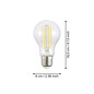 Preview: Eglo LED Lampe E27 A60 7W 806lm warmweiss 2700K Klar 117533