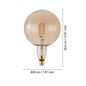 Preview: EGLO Vintage Spezial E27 LED große Globe Lampe G200 4W 2200K extra-warmweiss dimmbar